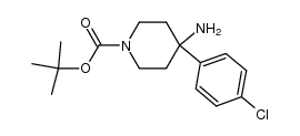 4-amino-4-(4-chloro-phenyl)-piperidine-1-carboxylic acid tert-butyl ester结构式
