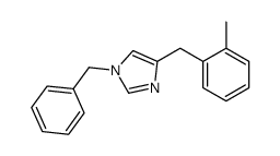 1-benzyl-4-[(2-methylphenyl)methyl]imidazole结构式