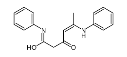 5-anilino-3-oxo-N-phenylhex-4-enamide Structure