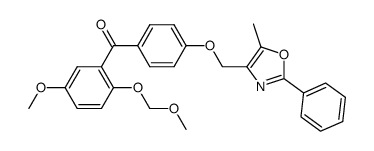 [5-methoxy-2-(methoxymethoxy)phenyl]{4-[(5-methyl-2-phenyl-1,3-oxazol-4-yl)methoxy]phenyl}methanone Structure
