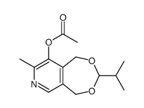 1,5-dihydro-3-isopropyl-8-methyl-[1,3]dioxepino[5,6-c]pyridin-9-yl acetate Structure