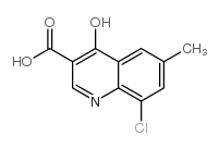 8-chloro-6-methyl-4-oxo-1H-quinoline-3-carboxylic acid Structure