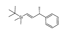 (-)-(3S,1E)-[tert-butyl(dimethyl)(3-phenyl-but-1-enyl)]silane结构式