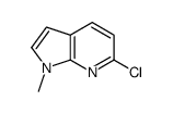 6-氯-1-甲基-1H-吡咯并[2,3-b]吡啶结构式