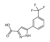 5-(3-(Trifluoromethyl)phenyl)-1H-pyrazole-3-carboxylic acid structure