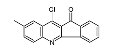 10-chloro-8-methylindeno[1,2-b]quinolin-11-one结构式