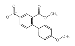 METHYL 4'-METHOXY-4-NITRO-[1,1'-BIPHENYL]-2-CARBOXYLATE结构式