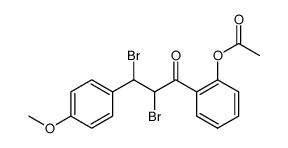 2'-acetoxy-4-methoxychalcone dibromide Structure