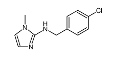 1H-Imidazol-2-amine, N-[(4-chlorophenyl)methyl]-1-methyl Structure