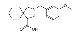 2-Azaspiro[4.5]decane-4-carboxylic acid, 2-[(3-methoxyphenyl)methyl]结构式