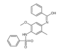 N-[5-methoxy-2-methyl-4-[(phenylsulphonyl)amino]phenyl]benzamide结构式