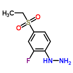 [4-(Ethylsulfonyl)-2-fluorophenyl]hydrazine结构式