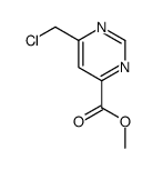 methyl 6-(chloromethyl)pyrimidine-4-carboxylate结构式