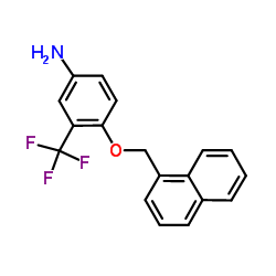 4-(1-Naphthylmethoxy)-3-(trifluoromethyl)aniline结构式