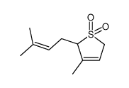 2-methyl-4-(3-methyl-3-sulfolen-2-yl)-2-butene Structure
