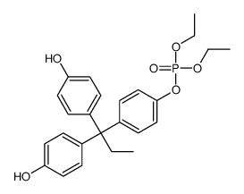 [4-[1,1-bis(4-hydroxyphenyl)propyl]phenyl] diethyl phosphate结构式