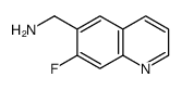 (7-fluoroquinolin-6-yl)methanamine Structure