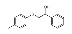 (R)-(+)-2-hydroxy-2-phenylethyl p-tolyl sulfide结构式