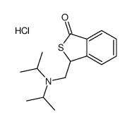 3-[[di(propan-2-yl)amino]methyl]-3H-2-benzothiophen-1-one,hydrochloride结构式