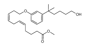 11-[3-(5-hydroxy-1,1-dimethylpentyl)phenoxy]undeca-5,8-dienoic acid methyl ester Structure