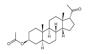 3β-acetoxy-5α,14β,17βH-pregnan-20-one Structure