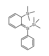 1,1,1-trimethyl-2-phenyl-2-(6-(trimethylsilyl)cyclohexa-2,4-dien-1-ylidene)disilane结构式