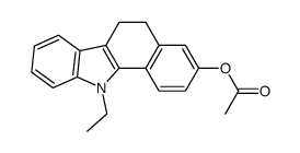 8-acetoxy-11-ethyl-6,11-dihydro-5H-benzocarbazole结构式