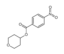 4-nitro-benzoic acid tetrahydropyran-4-yl ester结构式