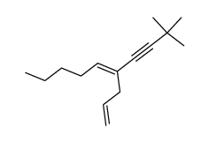 (E)-5-Allyl-2,2-dimethyl-dec-5-en-3-yne结构式