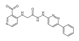 2-(3-nitropyridin-4-ylamino)-N'-(6-phenylpyridazin-3-yl)acetohydrazide Structure