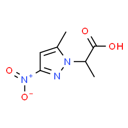 2-(5-Methyl-3-nitro-1H-pyrazol-1-yl)propanoic acid结构式