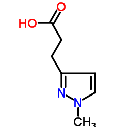 3-(1-Methylpyrazol-3-yl)propanoic acid structure