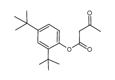 2,4-di-tert-butylphenyl 3-oxobutanoate Structure