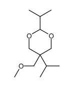 2,5-Diisopropyl-5-(methoxymethyl)-1,3-dioxane结构式