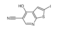 4-hydroxy-2-iodothieno[2,3-b]pyridine-5-carbonitrile Structure