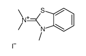 dimethyl-(3-methyl-1,3-benzothiazol-2-ylidene)azanium,iodide Structure