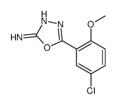 5-(5-Chloro-2-methoxyphenyl)-1,3,4-oxadiazol-2-amine Structure