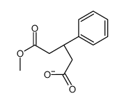 (3S)-5-methoxy-5-oxo-3-phenylpentanoate Structure