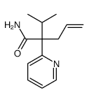 2-propan-2-yl-2-pyridin-2-ylpent-4-enamide结构式