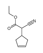 (α-Cyan-α-(Δ3-cyclopentenyl))-essigsaeure-ethylester结构式