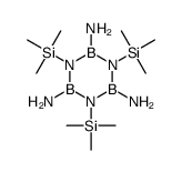 1,3,5-tris(trimethylsilyl)-1,3,5,2,4,6-triazatriborinane-2,4,6-triamine Structure