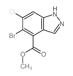 Methyl 5-bromo-6-chloro-1H-indazole-4-carboxylate picture