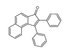 1,2-diphenyl-3H-cyclopenta[a]naphthalen-3-one结构式