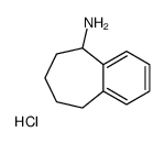6,7,8,9-TETRAHYDRO-5H-BENZO[7]ANNULEN-5-AMINE HYDROCHLORIDE结构式