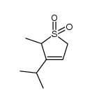 Thiophene, 2,5-dihydro-2-methyl-3-(1-methylethyl)-, 1,1-dioxide (9CI) Structure