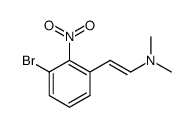 2-(3-bromo-2-nitrophenyl)-N,N-dimethylethen-1-amine Structure
