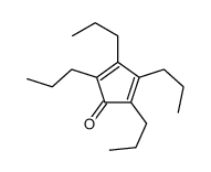 2,3,4,5-tetrapropylcyclopenta-2,4-dien-1-one结构式