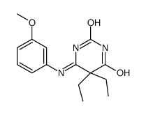 5,5-diethyl-6-(3-methoxyanilino)pyrimidine-2,4-dione Structure