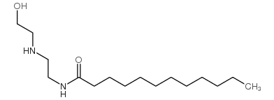 N-[2-[(2-hydroxyethyl)amino]ethyl]dodecanamide结构式