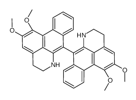 1,1',2,2'-tetramethoxy-5,5',6,6'-tetrahydro-4h,4'h-7,7'-bidibenzo[de,g]quinoline Structure